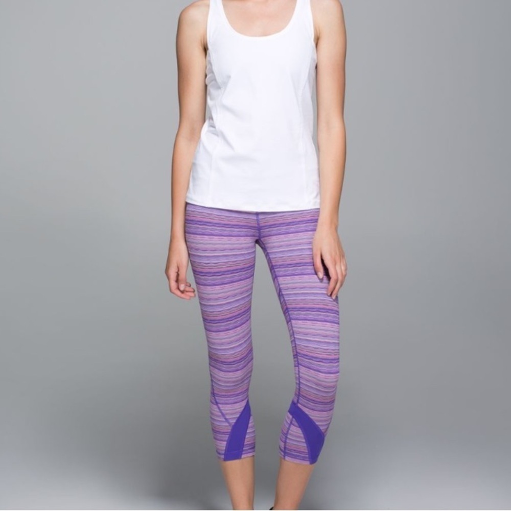 Lululemon Run: Inspire Crop 11 *All Luxtreme Space Dye Twist Size 8 EUC! - Picture 3 of 9